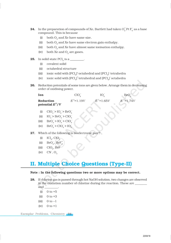 NCERT Exemplar Class 12 Chemistry Chapter 7 Image 5