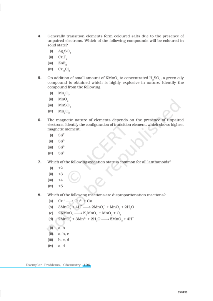 NCERT Exemplar Class 12 Chemistry Chapter 8 Image 2