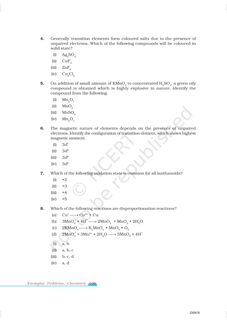 NCERT Exemplar Class 12 Chemistry Chapter 8 Image 2