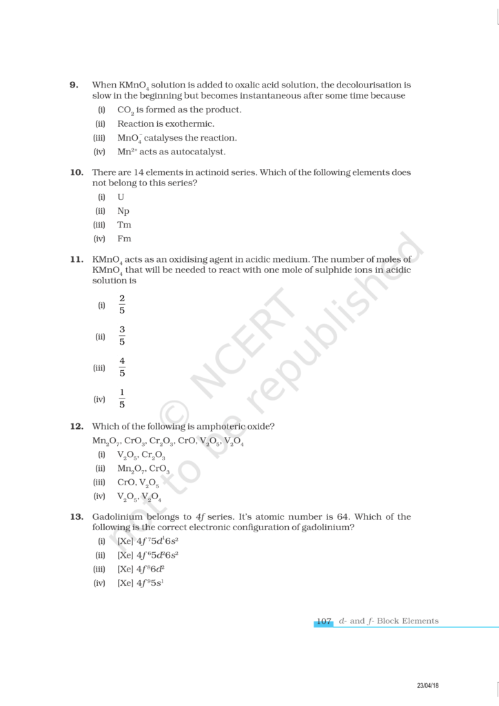 NCERT Exemplar Class 12 Chemistry Chapter 8 Image 3