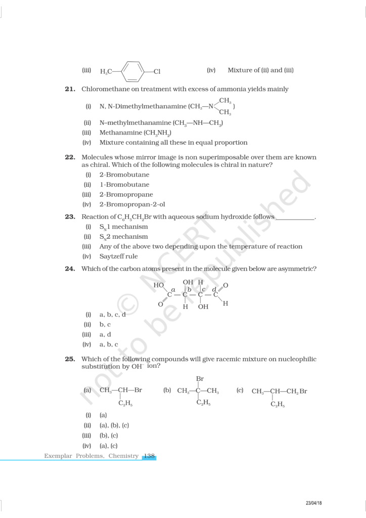 NCERT Exemplar Class 12 Chemistry Chapter 10 Image 6