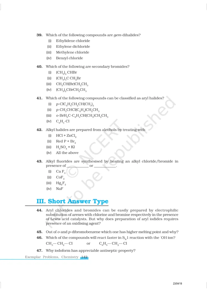 NCERT Exemplar Class 12 Chemistry Chapter 10 Image 10