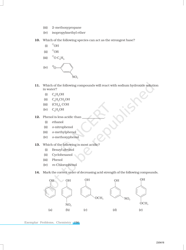 NCERT Exemplar Class 12 Chemistry Chapter 11 Image 3