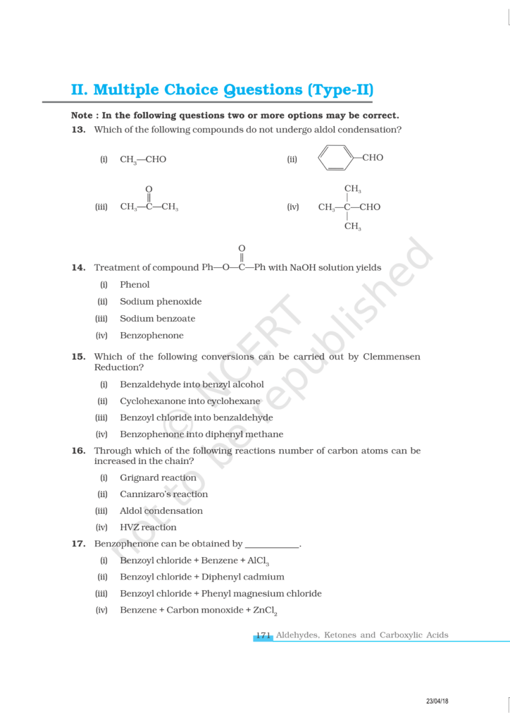 NCERT Exemplar Class 12 Chemistry Chapter 12 Image 4