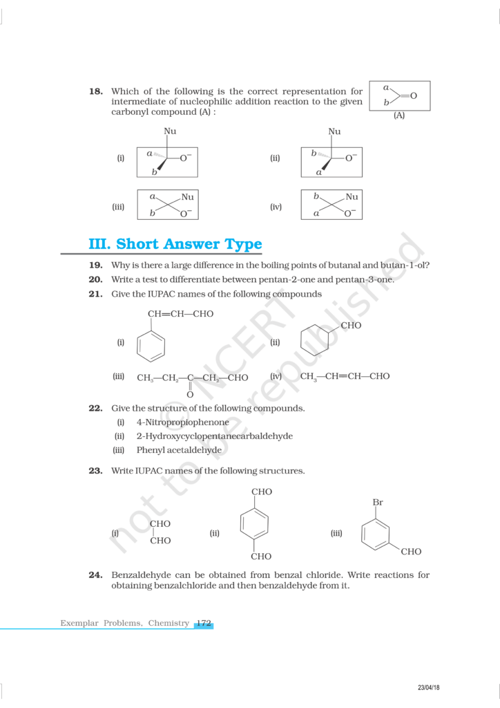 NCERT Exemplar Class 12 Chemistry Chapter 12 Image 5