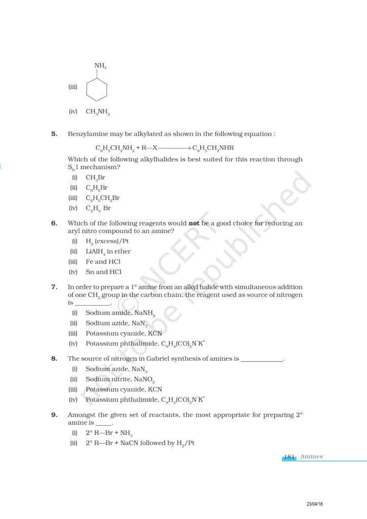 NCERT Exemplar Class 12 Chemistry Chapter 13 Image 2