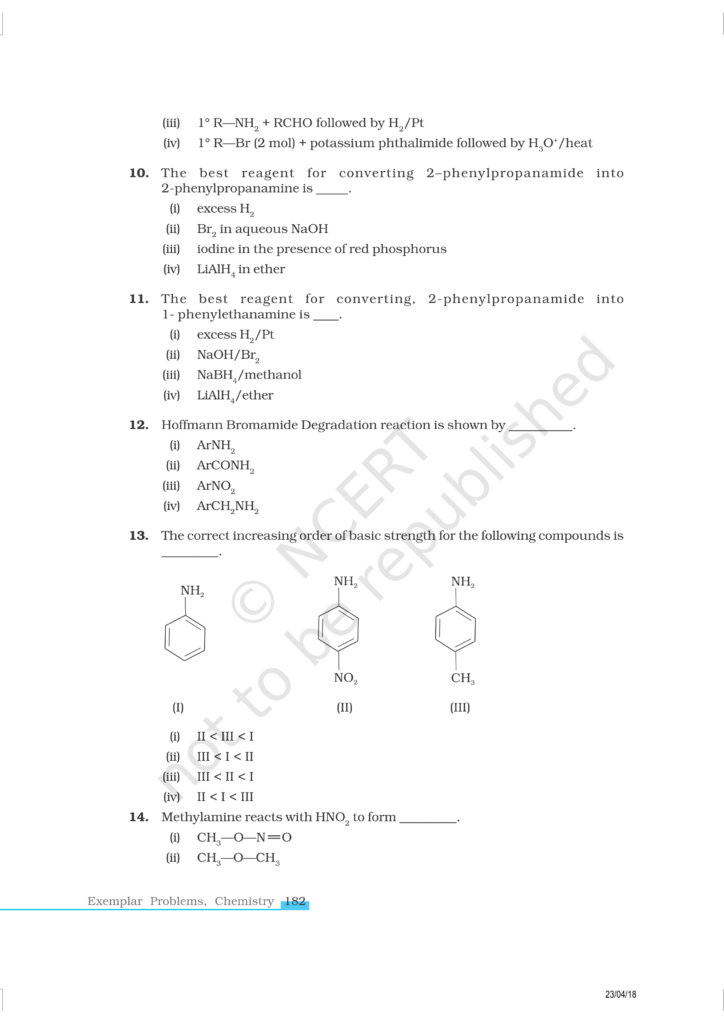 NCERT Exemplar Class 12 Chemistry Chapter 13 Image 3
