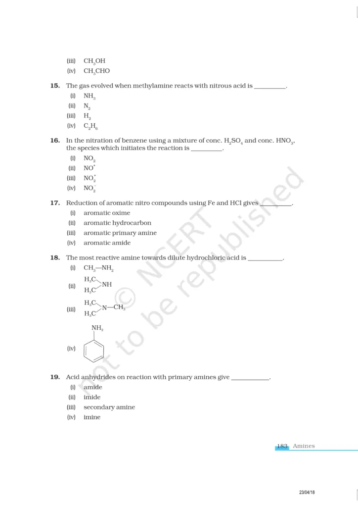 NCERT Exemplar Class 12 Chemistry Chapter 13 Image 4