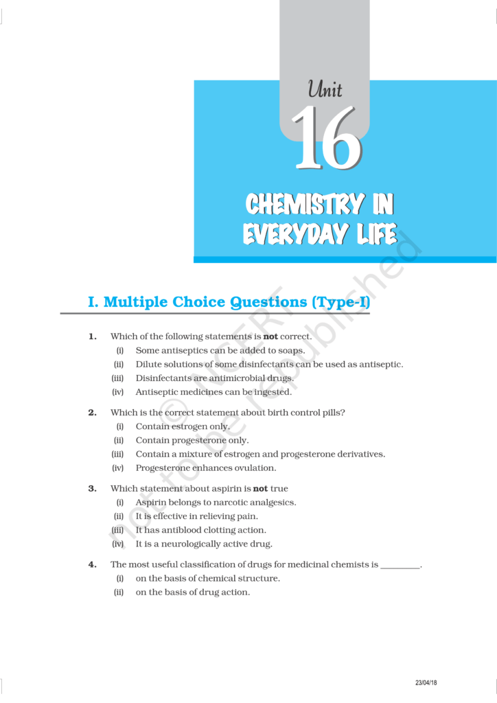 NCERT Exemplar Class 12 Chemistry Chapter 16 Image 1