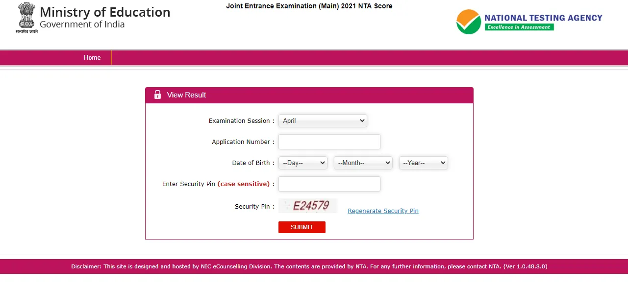 JEE Main (July) Exam Result Announced - Check Results - Session 3 Results