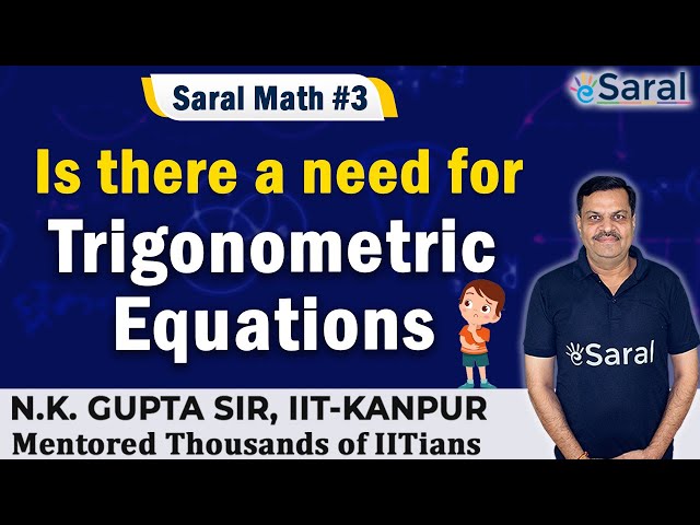 Trigonometric Equations Class 11 & JEE | Maths - eSaral