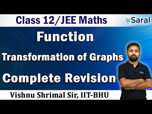Functions | Transformations of Graph | Maths Revision Series | Class 12 & JEE (Main + Advanced)