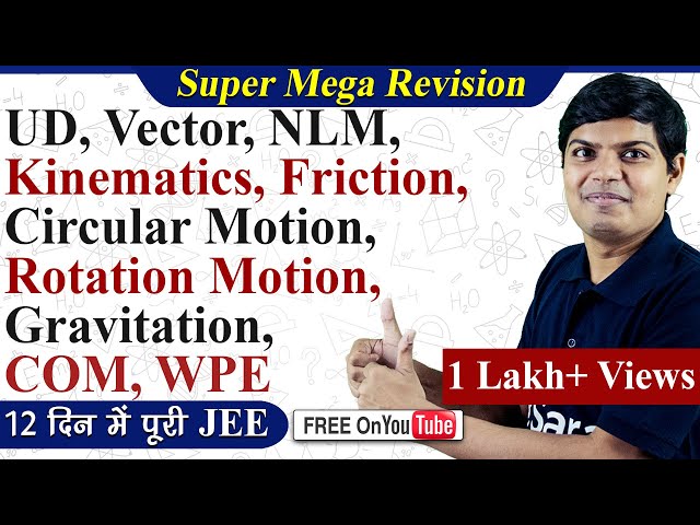 Mechanics | Fluid Mechanics | Gravitation | Class 11, JEE One Shot Revision - eSaral