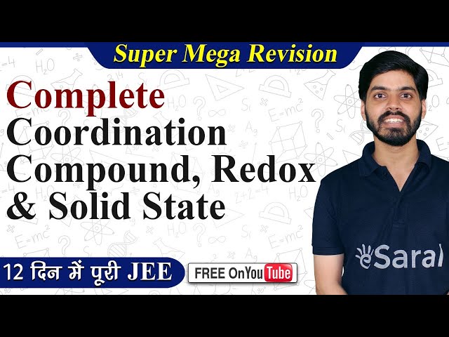Chemistry Part-4 | Physical and Inorganic Chemistry JEE One shot - eSaral