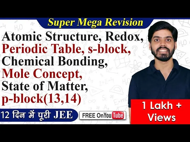 Chemistry Part-1 | Physical and Inorganic Chemistry JEE One shot - eSaral
