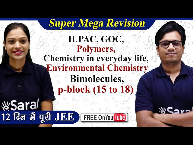 Chemistry Part-2 | Organic and Inorganic Chemistry JEE One shot - eSaral