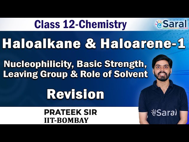 Haloalkane & Haloarene, Reaction Mechanism Revision Part 1 - Class 12, JEE, NEET