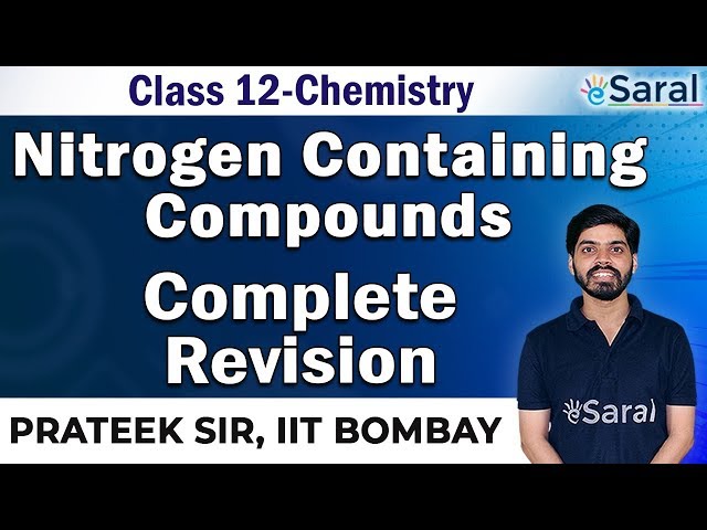 Nitrogen Containing Compounds Revision - Organic Chemistry Class 12, JEE, NEET