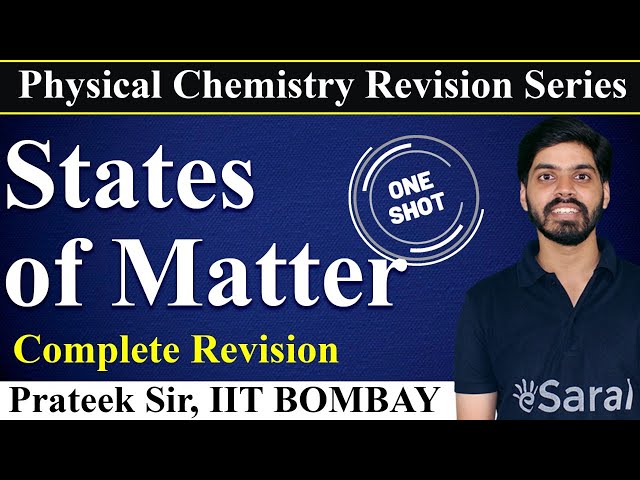States of Matter One-Shot | Physical Chemistry Complete Revision for Class 11, JEE, NEET
