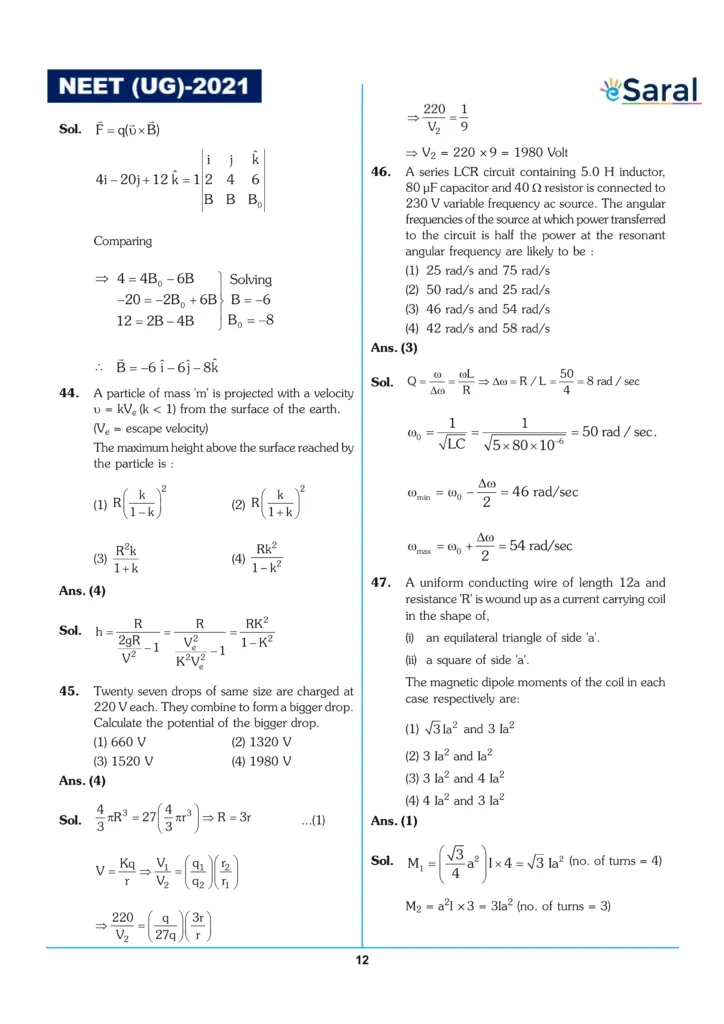 NEET 2021 Question Paper with Solutions in PDF Image 13