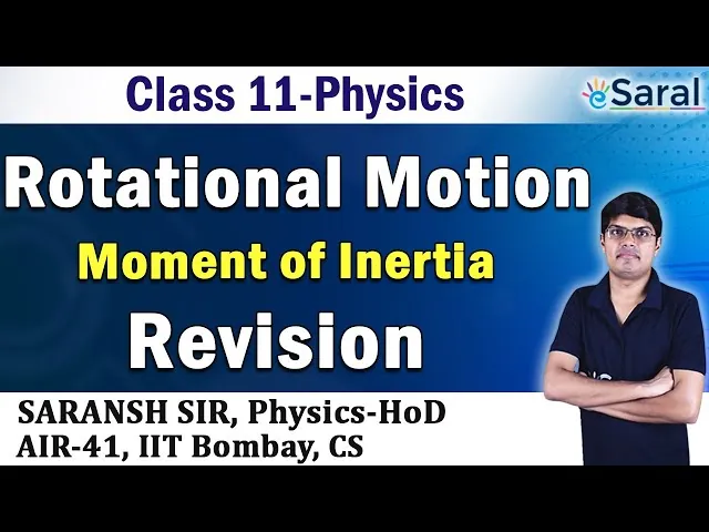 Rotational Motion Revision PART 1 - Physics Class 11, JEE, NEET - eSaral