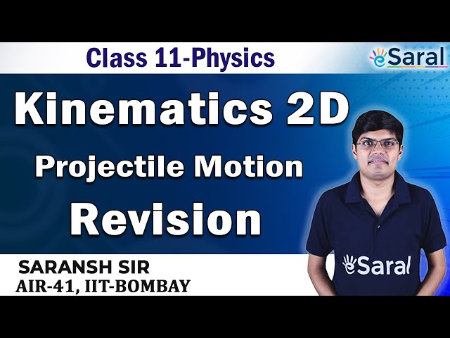 Kinematics 2D Revision PART 1 - Physics Class 11, JEE, NEET - eSaral