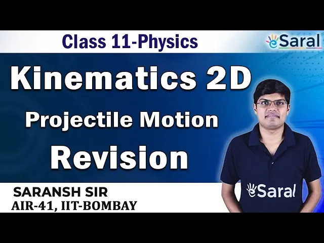 Kinematics 2D Revision PART 1 - Physics Class 11, JEE, NEET - eSaral
