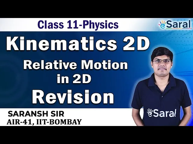 Kinematics 2D Revision PART 2 - Physics Class 11, JEE, NEET - eSaral