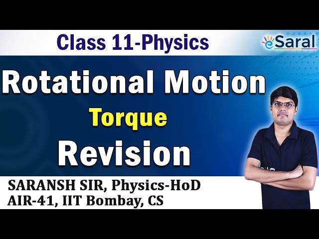 Rotational Motion Revision PART 2 - Physics Class 11, JEE, NEET - eSaral