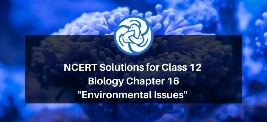NCERT Solutions for Class 12 Biology Chapter 16 Environmental Issues PDF - eSaral
