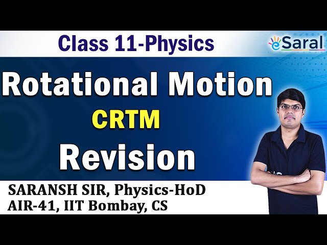 Rotational Motion Revision PART4- Physics Class 11, JEE, NEET