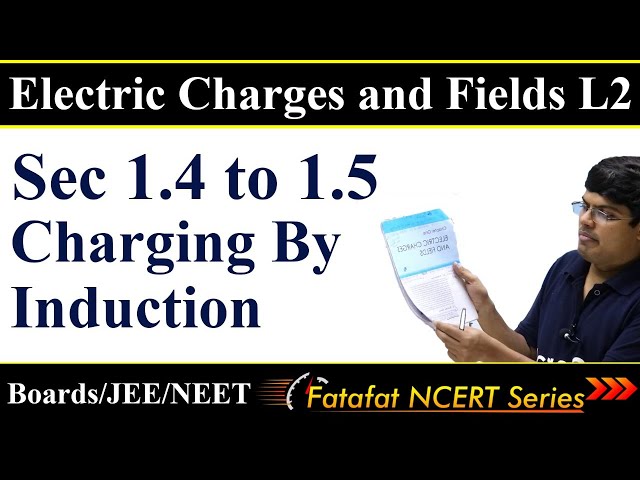 Electric Charges and Fields L2 | Sec 1.4-1.5 | Charging By Induction | Class 12 NCERT