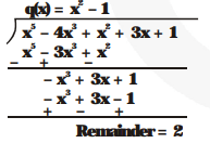 Check whether the first polynomial is a factor