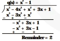 Check whether the first polynomial is a factor