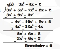 . Check whether the first polynomial