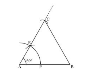Construct an equilateral triangle, given its side and justify the construction