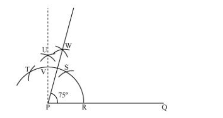Construct the following angles and verify by measuring them by a protractor