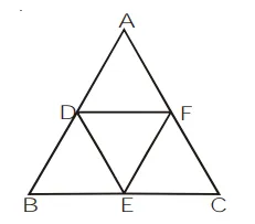 D, E and F are respectively the mid-points of sides AB,