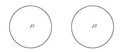 Draw different pairs of circles. How many points does each pair have in common