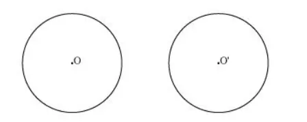 Draw different pairs of circles. How many points does each pair have in common