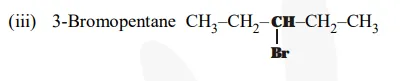 Draw the possible structural isomers for bromopentane.