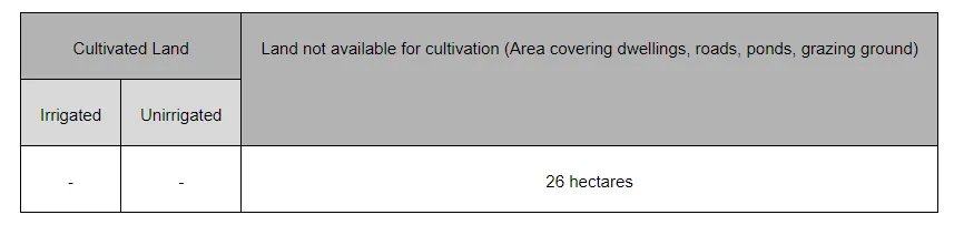 Every village in India is surveyed once in ten years during the Census and some of the details are presented in the following format.