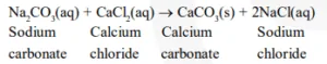 Give an example of a double displacement reaction other than the one given in Activity 1.10.
