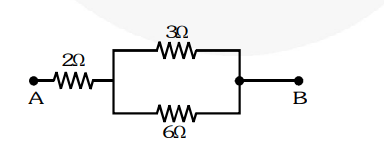 How can three resistors of resistances 2 , 3 , and 6  be connected to give a total resistance of