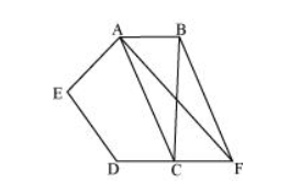 In the given figure, ABCDE is a pentagon. A line