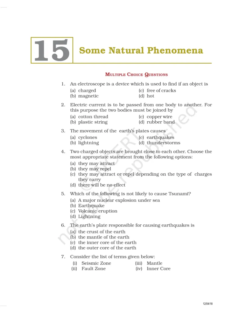 NCERT Exemplar Class 8 Science Chapter 15 Image 1