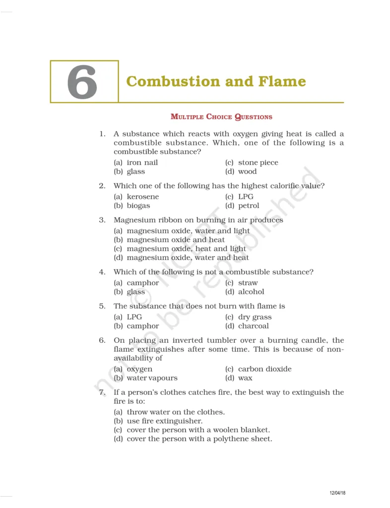 NCERT Exemplar Class 8 Science Chapter 6 Image 1