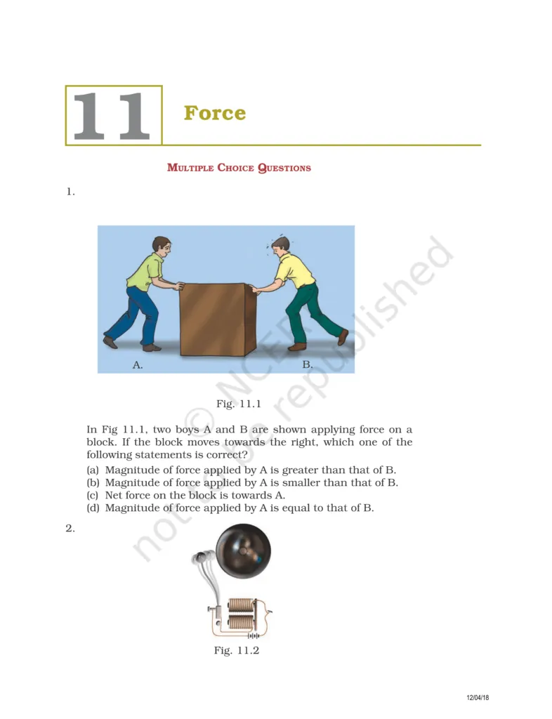 NCERT Exemplar Class 8 Science Chapter 11 Image 1