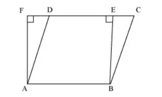 Parallelogram ABCD and rectangle ABEF