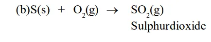 Pratyush took sulphur powder on a spatula and heated it. He collected the gas evolved by inverting a test tube over it, as shown in figure below.